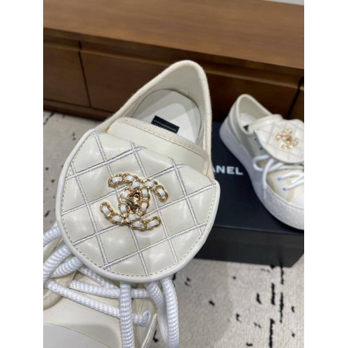 Кеды Chanel белого цвета