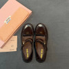 Лоферы Miu Miu коричневого цвета