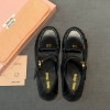 Лоферы Miu Miu черного цвета