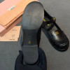 Лоферы Miu Miu черного цвета