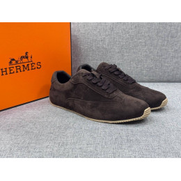 Кроссовки Hermes коричневого цвета
