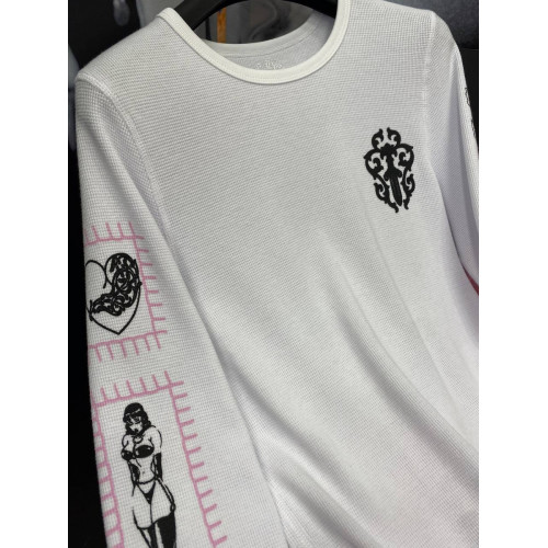 Лонгслив Chrome Hearts белого цвета
