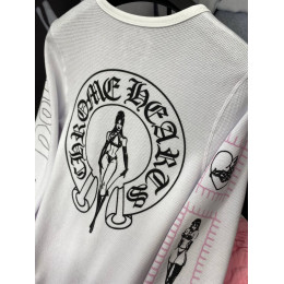 Лонгслив Chrome Hearts белого цвета