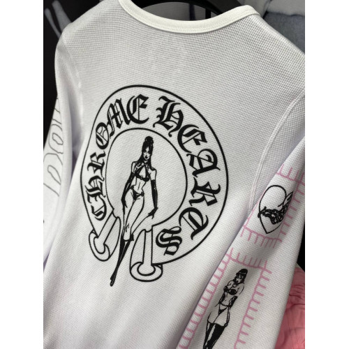Лонгслив Chrome Hearts белого цвета