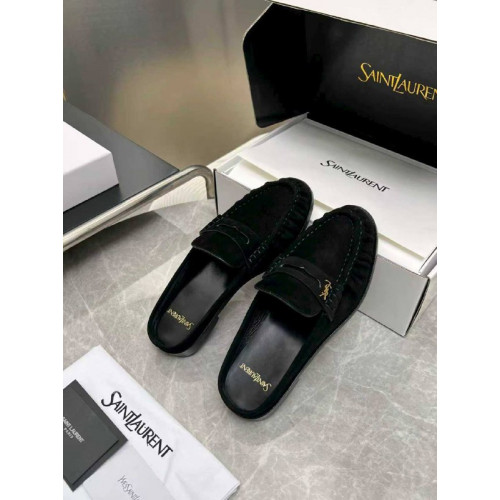 Мюли Yves Saint Laurent черного цвета