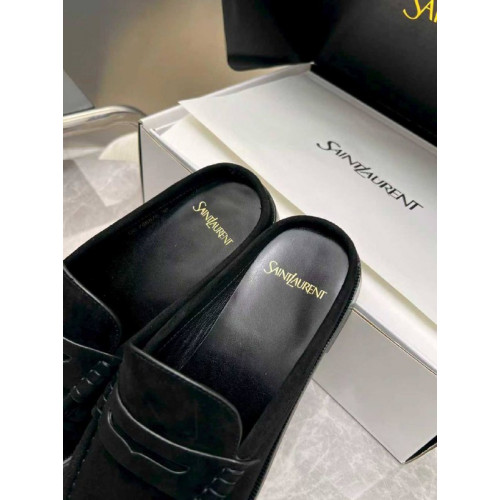 Мюли Yves Saint Laurent черного цвета