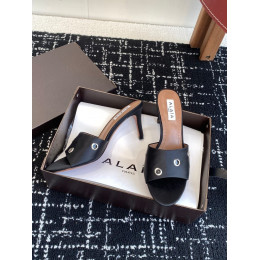 Сабо Alaia черного цвета