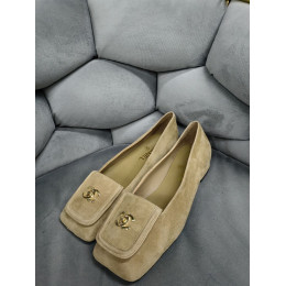 Балетки Chanel бежевого цвета