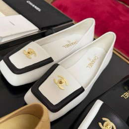 Балетки Chanel белого цвета