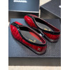 Балетки Chanel красного цвета