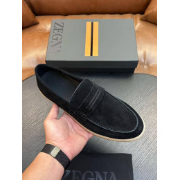Лоферы Ermenegildo Zegna черного цвета
