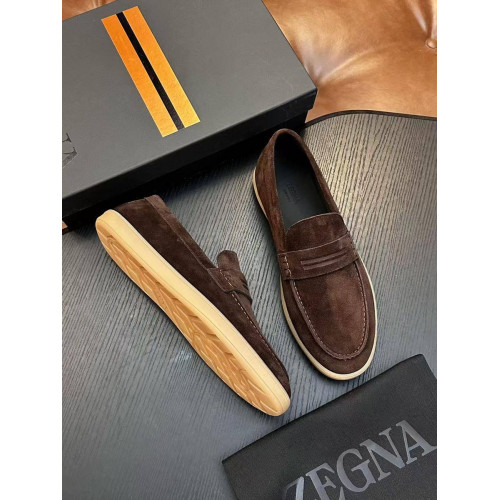 Лоферы Ermenegildo Zegna коричневого цвета