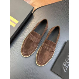 Лоферы Ermenegildo Zegna коричневого цвета