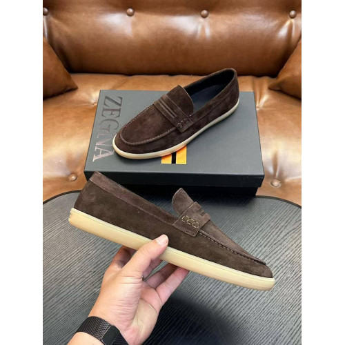 Лоферы Ermenegildo Zegna коричневого цвета