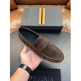 Лоферы Ermenegildo Zegna коричневого цвета