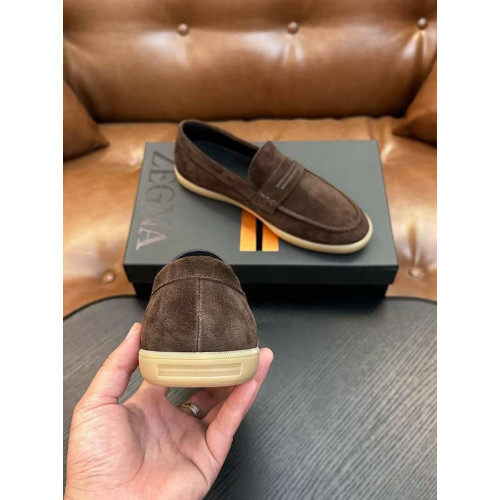 Лоферы Ermenegildo Zegna коричневого цвета
