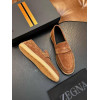 Лоферы Ermenegildo Zegna оранжевого цвета