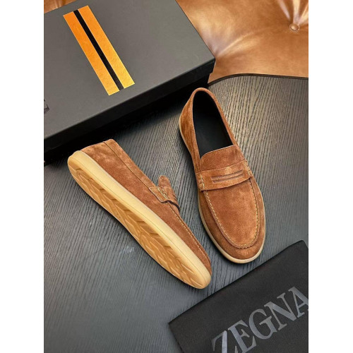 Лоферы Ermenegildo Zegna оранжевого цвета