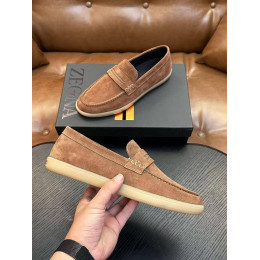Лоферы Ermenegildo Zegna оранжевого цвета