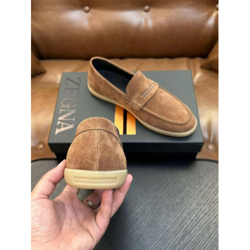 Лоферы Ermenegildo Zegna оранжевого цвета