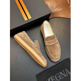 Лоферы Ermenegildo Zegna бежевого цвета