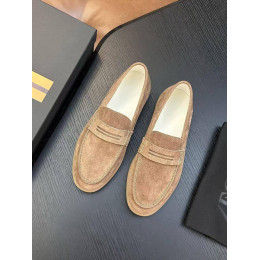Лоферы Ermenegildo Zegna бежевого цвета