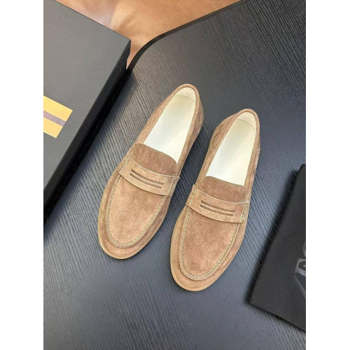 Лоферы Ermenegildo Zegna бежевого цвета