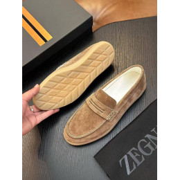 Лоферы Ermenegildo Zegna бежевого цвета