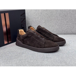 Кроссовки Ermenegildo Zegna коричневого цвета