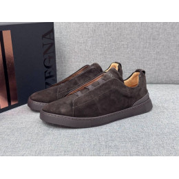Кроссовки Ermenegildo Zegna коричневого цвета