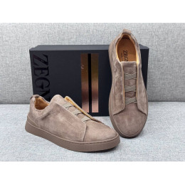 Кроссовки Ermenegildo Zegna бежевого цвета