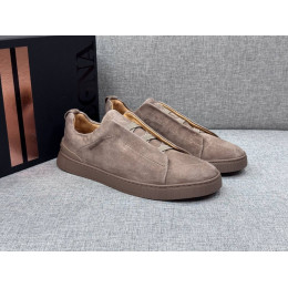 Кроссовки Ermenegildo Zegna бежевого цвета