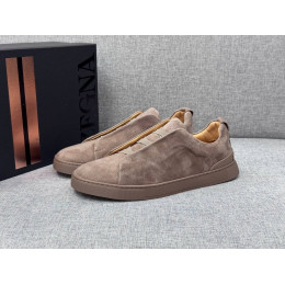 Кроссовки Ermenegildo Zegna бежевого цвета