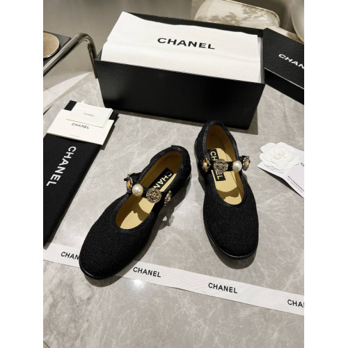 Балетки Chanel черного цвета