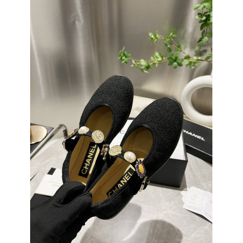 Балетки Chanel черного цвета