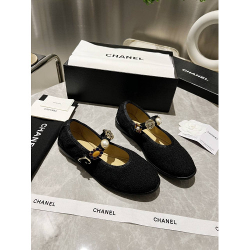 Балетки Chanel черного цвета