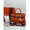 Сумка Hermes оранжевого цвета