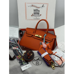 Сумка Hermes оранжевого цвета