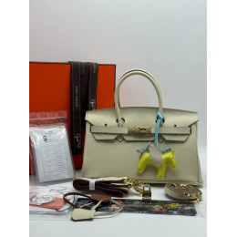 Сумка Hermes бежевого цвета