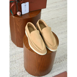 Лоферы Loro Piana бежевого цвета