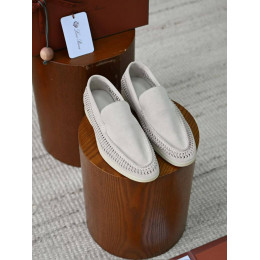 Лоферы Loro Piana белого цвета