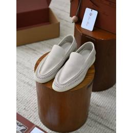Лоферы Loro Piana белого цвета