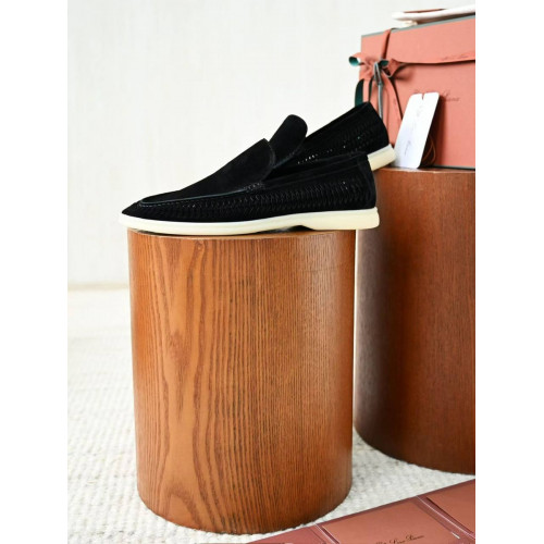 Лоферы Loro Piana черного цвета
