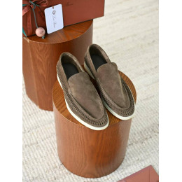 Лоферы Loro Piana зеленого цвета