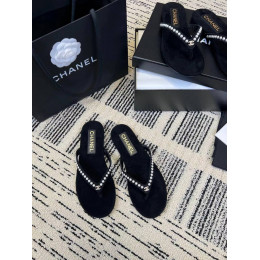 Шлепанцы Chanel черного цвета
