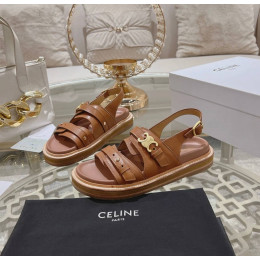 Босоножки Celine оранжевого цвета