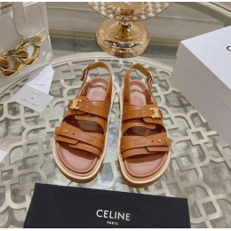 Босоножки Celine оранжевого цвета