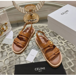 Босоножки Celine оранжевого цвета