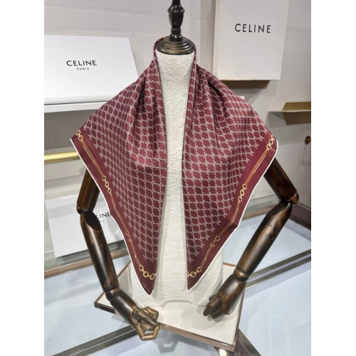 Платок Celine бордового цвета
