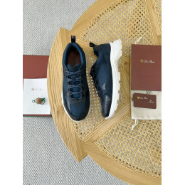 Кроссовки Loro Piana синего цвета